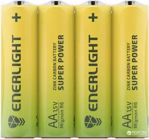 Батарейка ENERLIGHT Super Power, (S4плів.), мініпальчик,  AAA FOL 4    Zink Carbon (1/40/480) ЦІНА ЗА 4 БАТАРЕЙКИ