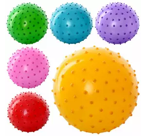М'яч масажний MS 0022 4 " ПВХ 25 г, 6 кольорів