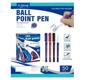 Ручка С 62095 (80) ЦІНА ЗА 50 ШТУК В БЛОЦІ, кулькова, синя паста, товщина лінії 1 мм