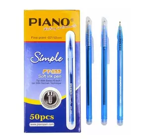 Ручка масляна, синя, 0,7мм, РТ-1155, Piano