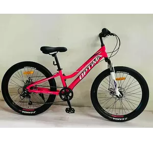 Велосипед Спортивний Corso «OPTIMA» 24"" дюйми TM-24501 (1) рама алюмінієва 11'', обладнання Shimano RevoShift 7 швидкістей, зібран на 75%