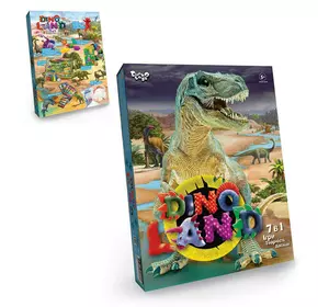 гр Ігровий набір ""Dino land 7в1"" DL-01-01U УКР. (5) ""Danko Toys"", тісто, настільна гра, сніг, формочки