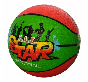М'яч баскетбольний VA-0002 розмір 7, гума, 8 панелей, 4 кольори, сітка, кул., 550 г