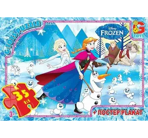 гр Пазли 35 ел. ""G Toys"" ""Frozen"" FR 015 (62) + постер