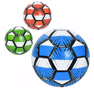 М'яч футбольний EN 3340 розмір 5, ПВХ, 1,8мм, неон, 340-360г, 3 кольори, кул.