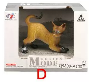Тварина Q9899-A100-D кішка, сіамська, 6 см., кор., 10-7,5-7 см.