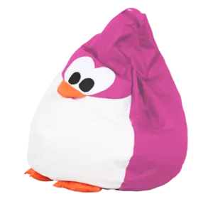 Кресло-груша Пингвин Розовый Детская 60х90