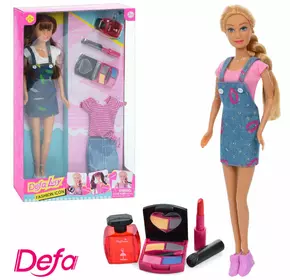 Лялька з вбранням DEFA 8416 косметика, одяг, 2 види, кор., 19-31-5 см.