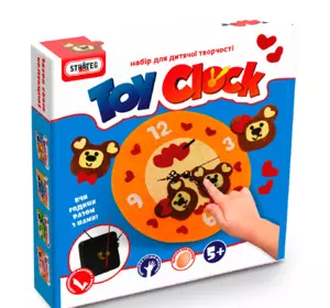 Набір для творчості "Toy clock MIX 4 виду"(укр.), в кор-ке 21,7 см-24см-5см