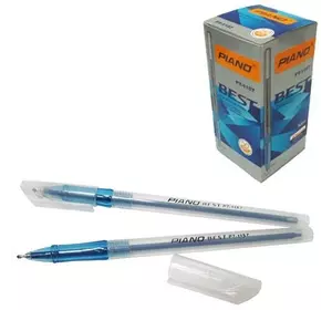 Ручка масляна, синя, 0,7мм, РТ-1157, Piano