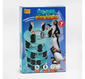 Гра "Вежа пінгвінів" 86682 (18) "4FUN Game Club", 18 пінгвінів, 7 кілець, в коробці