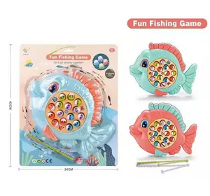 Риболовля 838 (60/2) “Fun Fishing Game”, 15 риб, 2 видки, на листі