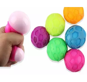 Іграшка антистрес BJ0025 м'ячик, сквіши, 6 кольорів, кор., 6,5-6,5-6,5 см.