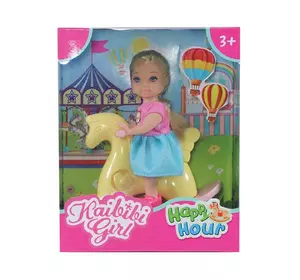 Лялька WG614 конячка-качалка, 2 кольори, кор., 13-16-5,5 см.