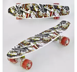Скейт Р 14209 (8) Best Board, дошка = 55см, колеса PU, світло, d = 6см