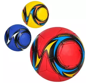М'яч футбольний 2500-258 розмір 5,ПУ1,4мм, 4шари, 32панелі, ручна робота, 400-420г, 3кольори, кул.