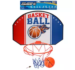 Баскетбольне кільце M 2692 щит, кільце, м'яч, кул., 29-50-3 см