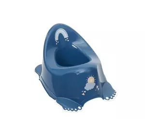 Горшок "Метео" з протиковзною гумою (Синій)