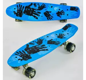 Скейт Р 10960 (8) Best Board, дошка = 55см, колеса PU, світло, d = 6см
