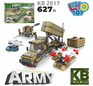 Конструктор KB 2017 військова техніка, 627 дет., кор., 45-33-7 см.