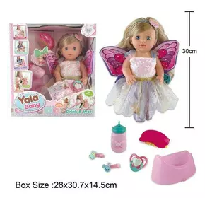 Лялька YL 2238 A (24) п’є з пляшечки, ходить на горщик, пустушка, аксесуари, висота 30 см, в коробці