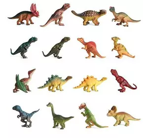 Динозавр 9112 10 видів, кул., 14-13-2 см.