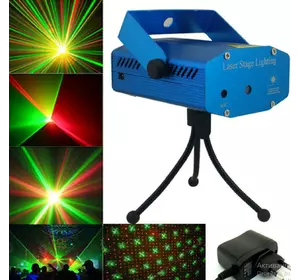 Лазерний проектор №A6-D 4в1 4рис. алюм. у кор. 2 види 3 режими (30)