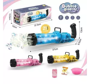 Установка з мильними бульбашками 3939-134 (40) 3 кольори, підсвічування, концентрат для мильних бульбашок, в коробці