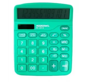 Калькулятор ASSISTANT АС-2312 green