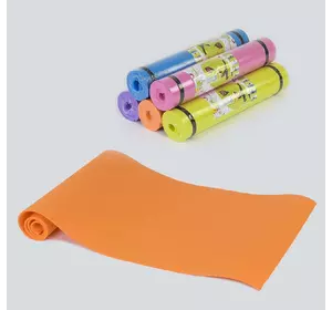 Килимок для йоги С 36548 5 кольорів, товщина 6 мм, 175х60х0,6 см