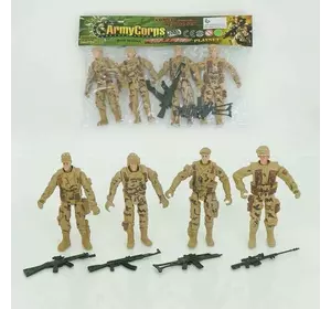 Комбат 688-37 (324/2) 4 військові фігурки, зброя, у пакеті