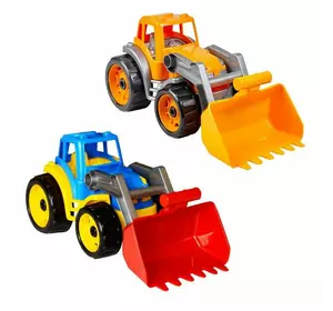 гр Трактор 1721 (8) 3 кольори, ""Technok Toys"", ківш підіймається, в сітці
