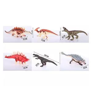 Фігурка K747-7016-17-18-19-20-21 динозавр, 6 видів, муз., бат.(таб.), кул., від 21-12-6см.