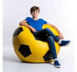 Кресло-мяч Желтый с черным Средний 100х100