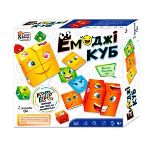 гр Емоджі куб 68831 (16/2) ""4FUN Game Club"", 48 карток, дзвінок, кубики, в коробці